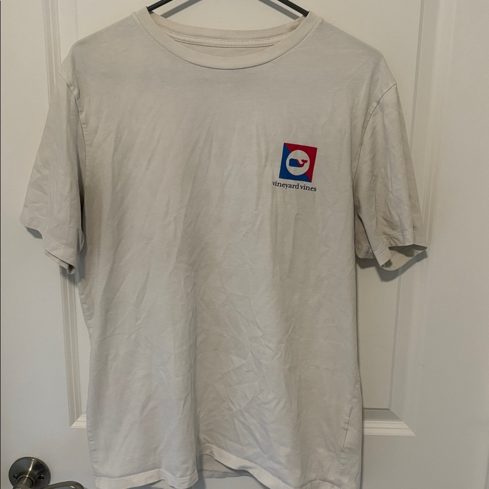 Medium Vineyard Vines Classic White Tee with Logo